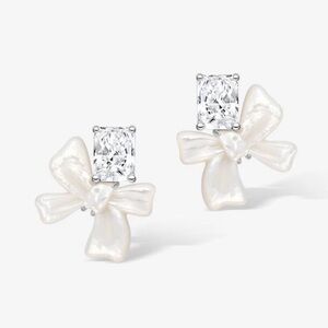 Hefang Crystal Bowknot Earrings